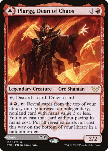 Strixhaven: School of Mages - 155 - Plargg, Dean of Chaos // Augusta, Dean of Order - Rare - C - Non-foil