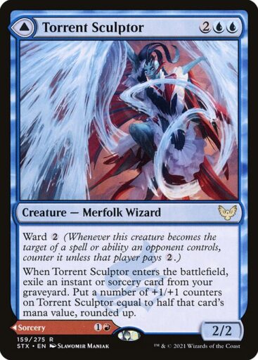 Strixhaven: School of Mages - 159 - Torrent Sculptor // Flamethrower Sonata - Rare - C - Non-foil