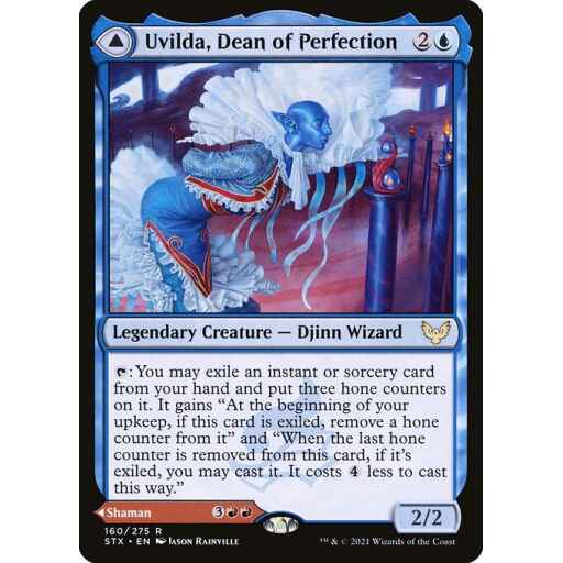 Strixhaven: School of Mages - 160 - Uvilda, Dean of Perfection // Nassari, Dean of Expression - Rare - C - Foil