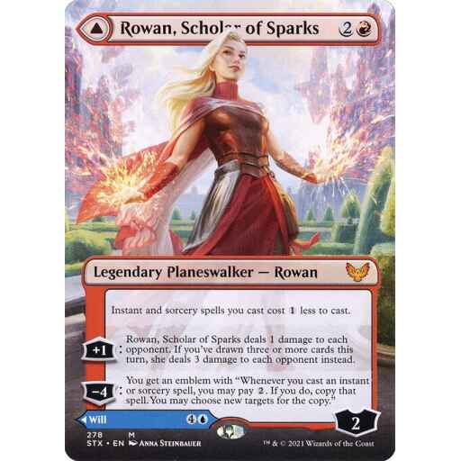 Strixhaven: School of Mages - 278 - Rowan, Scholar of Sparks // Will, Scholar of Frost - Mythic - C - Non-foil