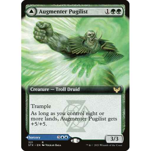 Strixhaven: School of Mages - 321 - Augmenter Pugilist // Echoing Equation - Rare - C - Non-foil
