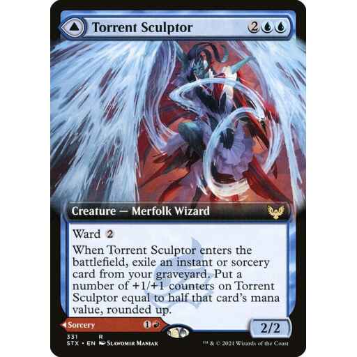 Strixhaven: School of Mages - 331 - Torrent Sculptor // Flamethrower Sonata - Rare - C - Foil