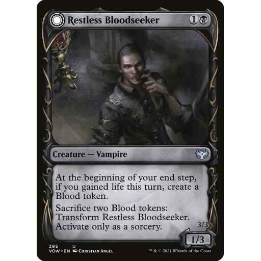 Innistrad: Crimson Vow - 295 - Restless Bloodseeker // Bloodsoaked Reveler - Uncommon - C - Non-foil