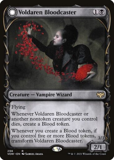 Innistrad: Crimson Vow - 298 - Voldaren Bloodcaster // Bloodbat Summoner - Rare - C - Non-foil