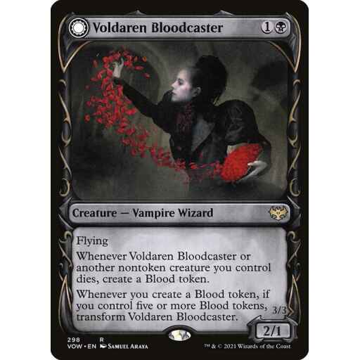 Innistrad: Crimson Vow - 298 - Voldaren Bloodcaster // Bloodbat Summoner - Rare - C - Non-foil