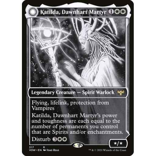 Innistrad: Crimson Vow - 317 - Katilda, Dawnhart Martyr // Katilda's Rising Dawn - Rare - C - Foil
