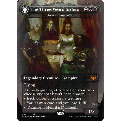 Innistrad: Crimson Vow - 335 - Henrika Domnathi // Henrika, Infernal Seer - Mythic - C - Foil