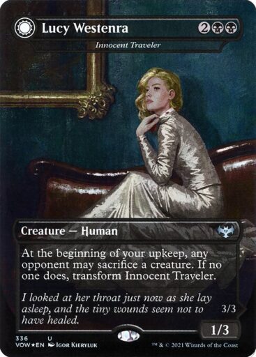 Innistrad: Crimson Vow - 336 - Innocent Traveler // Malicious Invader - Uncommon - C - Non-foil