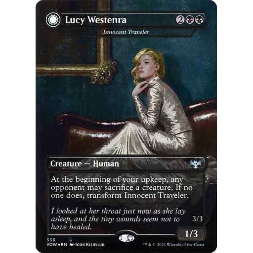 Innistrad: Crimson Vow - 336 - Innocent Traveler // Malicious Invader - Uncommon - C - Non-foil