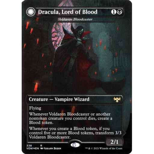 Innistrad: Crimson Vow - 338 - Voldaren Bloodcaster // Bloodbat Summoner - Rare - C - Non-foil