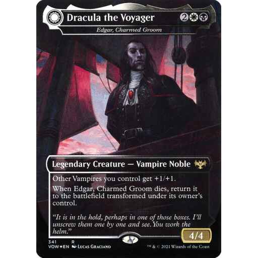 Innistrad: Crimson Vow - 341 - Edgar, Charmed Groom // Edgar Markov's Coffin - Rare - C - Foil
