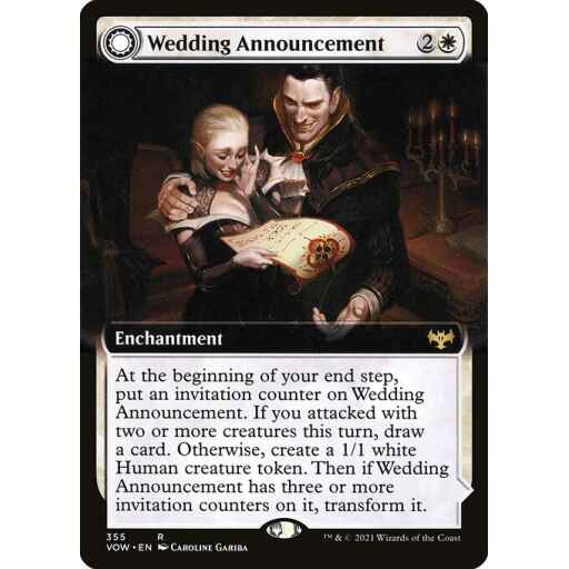 Innistrad: Crimson Vow - 355 - Wedding Announcement // Wedding Festivity - Rare - C - Foil