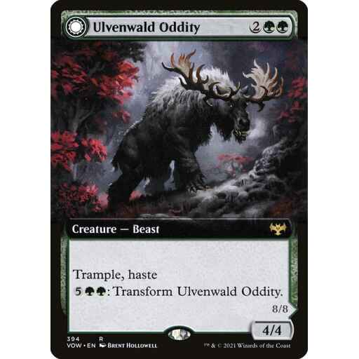 Innistrad: Crimson Vow - 394 - Ulvenwald Oddity // Ulvenwald Behemoth - Rare - C - Non-foil