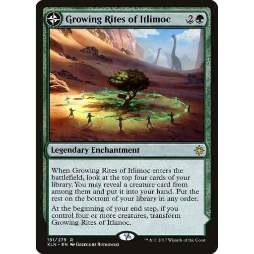 Ixalan - 191 - Growing Rites of Itlimoc // Itlimoc, Cradle of the Sun - Rare - C - Non-foil