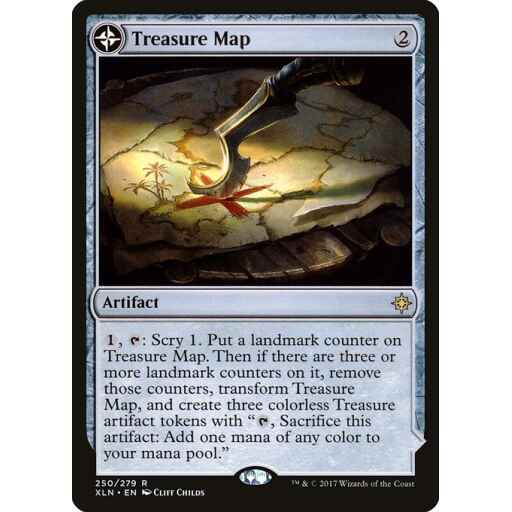 Ixalan - 250 - Treasure Map // Treasure Cove - Rare - C - Foil