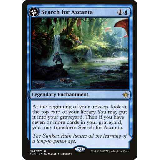 Ixalan - 74 - Search for Azcanta // Azcanta, the Sunken Ruin - Rare - C - Foil