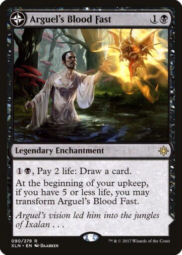 Ixalan - 90 - Arguel's Blood Fast // Temple of Aclazotz - Rare - C - Non-foil