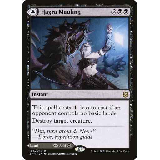 Zendikar Rising - 106 - Hagra Mauling // Hagra Broodpit - Rare - C - Foil