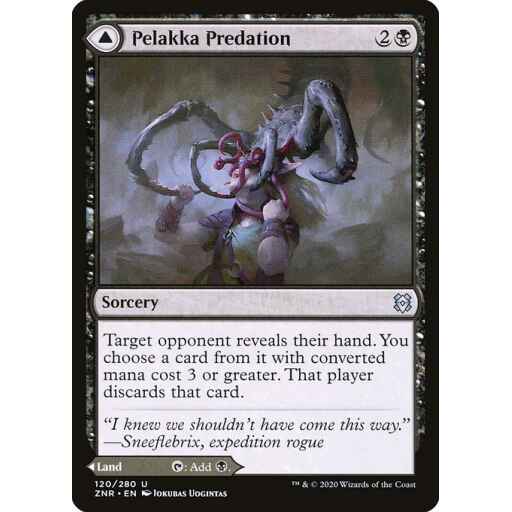 Zendikar Rising - 120 - Pelakka Predation // Pelakka Caverns - Uncommon - C - Non-foil