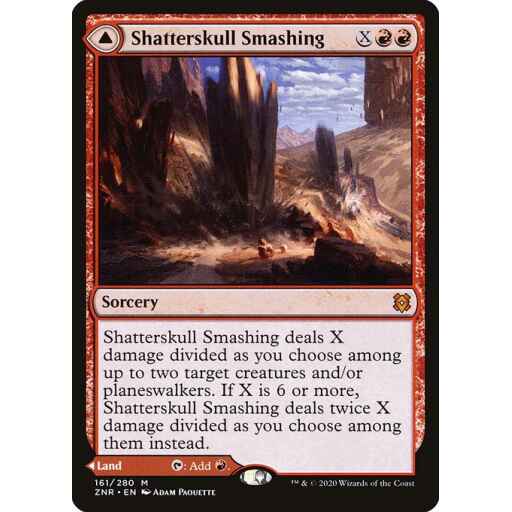 Zendikar Rising - 161 - Shatterskull Smashing // Shatterskull, the Hammer Pass - Mythic - C - Foil