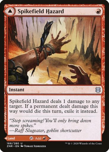 Zendikar Rising - 166 - Spikefield Hazard // Spikefield Cave - Uncommon - C - Non-foil