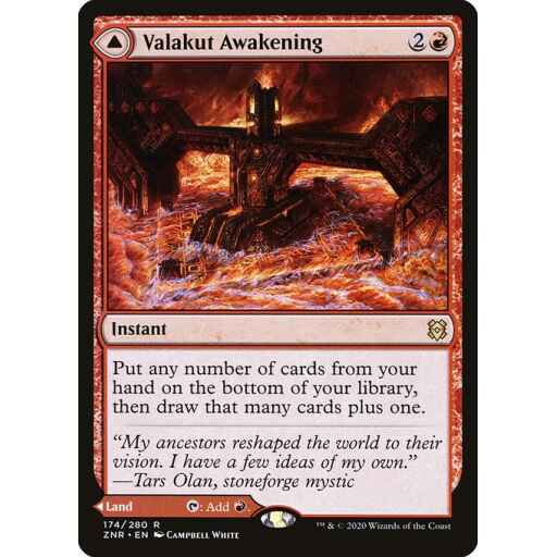 Zendikar Rising - 174 - Valakut Awakening // Valakut Stoneforge - Rare - C - Non-foil