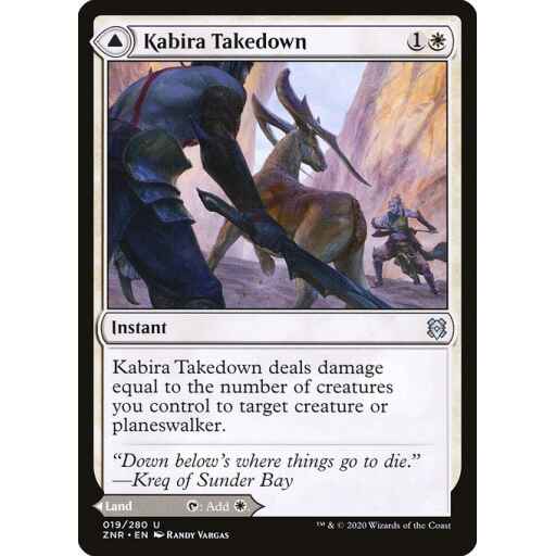 Zendikar Rising - 19 - Kabira Takedown // Kabira Plateau - Uncommon - C - Non-foil
