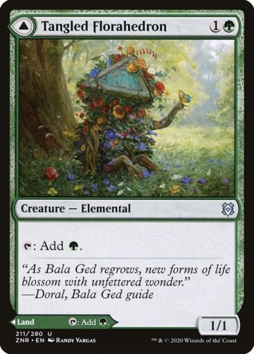 Zendikar Rising - 211 - Tangled Florahedron // Tangled Vale - Uncommon - C - Non-foil