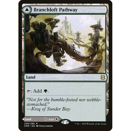 Zendikar Rising - 258 - Branchloft Pathway // Boulderloft Pathway - Rare - C - Non-foil