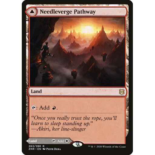 Zendikar Rising - 263 - Needleverge Pathway // Pillarverge Pathway - Rare - C - Non-foil