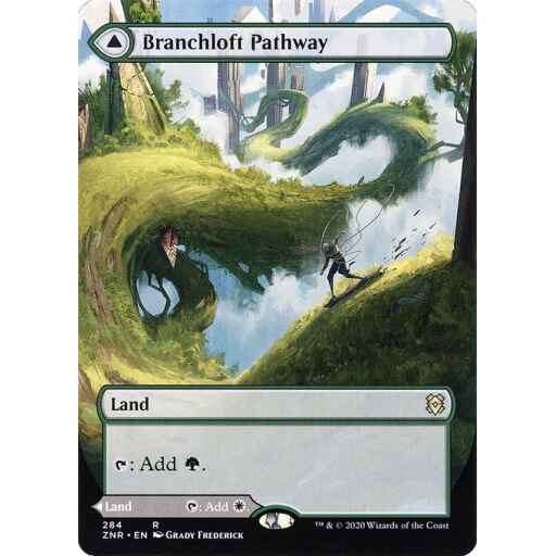 Zendikar Rising - 284 - Branchloft Pathway // Boulderloft Pathway - Rare - C - Foil