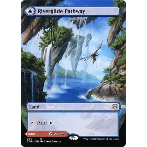 Zendikar Rising - 289 - Riverglide Pathway // Lavaglide Pathway - Rare - C - Foil