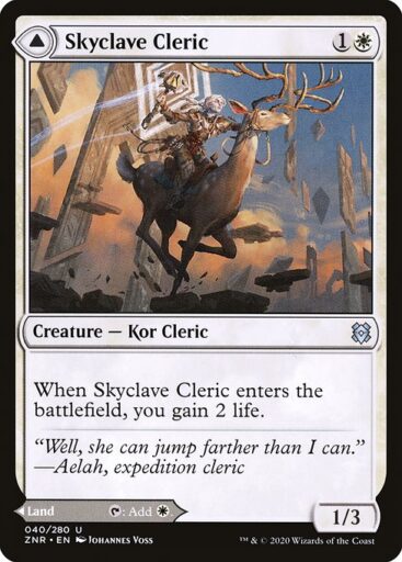 Zendikar Rising - 40 - Skyclave Cleric // Skyclave Basilica - Uncommon - C - Non-foil