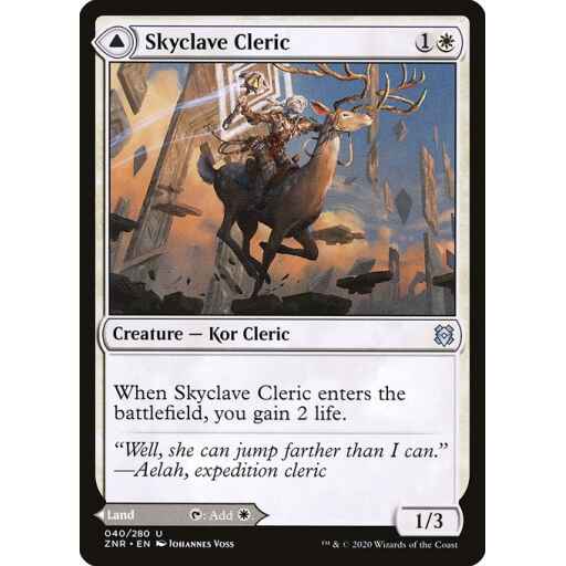 Zendikar Rising - 40 - Skyclave Cleric // Skyclave Basilica - Uncommon - C - Non-foil