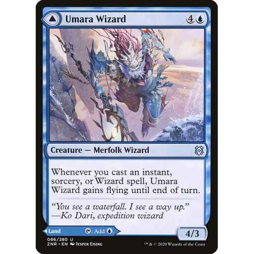 Zendikar Rising - 86 - Umara Wizard // Umara Skyfalls - Uncommon - C - Non-foil