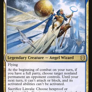 Zendikar Rising Promos - 226p - Linvala, Shield of Sea Gate - Rare - WU - Non-foil - Promo (Front)