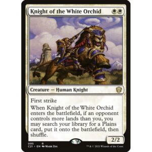Commander 2021 - 95 - Knight of the White Orchid - Rare - W - Non-foil (Front)