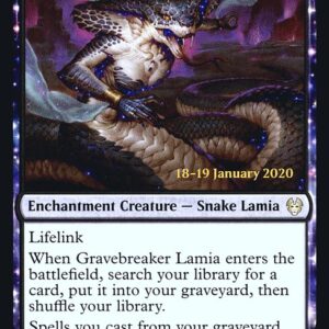 Theros Beyond Death Promos - 98s - Gravebreaker Lamia - Rare - B - Foil - Datestamped Promo (Front)
