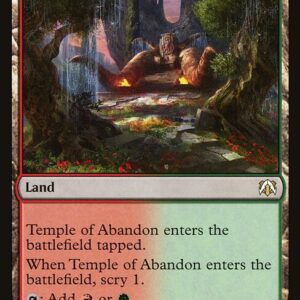 March of the Machine Commander - 430 - Temple of Abandon - Rare - C - Non-foil (Front)