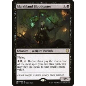 Commander 2021 - 43 - Marshland Bloodcaster - Rare - B - Non-foil (Front)