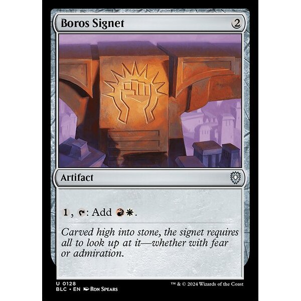 Bloomburrow Commander - 128 - Boros Signet - Uncommon - C - Non-foil (Front)