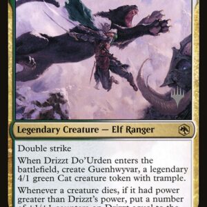 Adventures in the Forgotten Realms Promos - 220p - Drizzt Do'Urden - Rare - WG - Non-foil - Promo (Front)