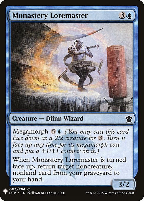 The List - DTK-63 - Monastery Loremaster - Common - U - Non-foil (Front)