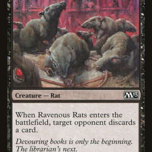 Magic 2013 - 106 - Ravenous Rats - Common - B - Non-foil (Front)