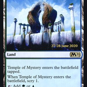 Core Set 2021 Promos - 254s - Temple of Mystery - Rare - C - Foil - Datestamped Promo (Front)