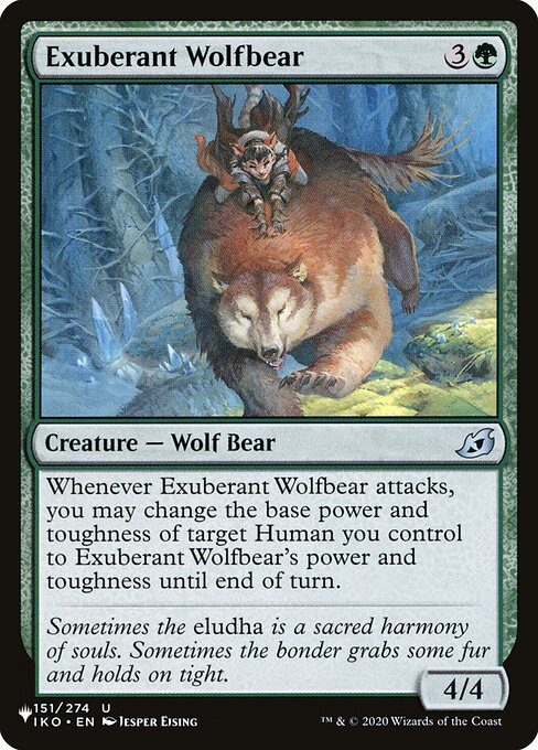 The List - IKO-151 - Exuberant Wolfbear - Uncommon - G - Non-foil (Front)