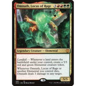 Zendikar Rising Commander - 97 - Omnath, Locus of Rage - Mythic - RG - Non-foil (Front)