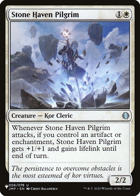 The List - JMP-6 - Stone Haven Pilgrim - Uncommon - W - Non-foil (Front)