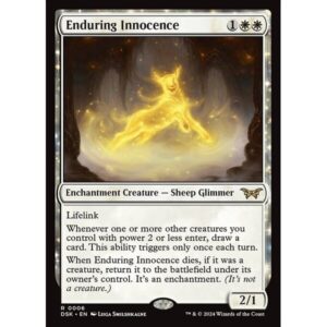 Duskmourn: House of Horror - 6 - Enduring Innocence - Rare - W - Non-foil (Front)
