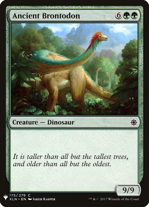 The List - XLN-175 - Ancient Brontodon - Common - G - Non-foil (Front)